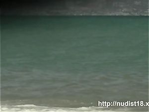 nudist beach spycam shoots nude honeys sunbathing
