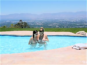 Shyla Jennings and Ryan Ryans after pool vulva party