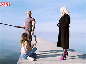 LETSDOEIT - platinum-blonde Thot humped firm By the Beach